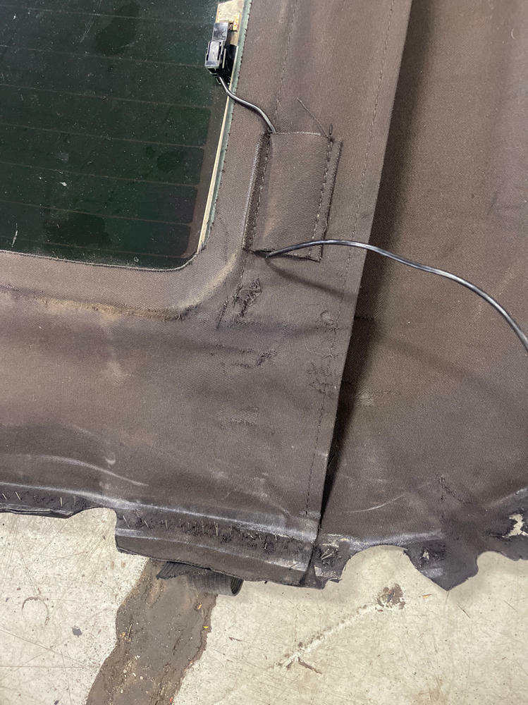 2003-04 Ford Mustang SVT Cobra Convertible Top Material- Black