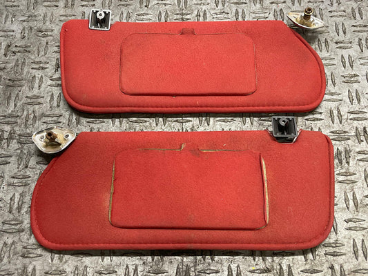 1987-93 Ford Mustang Red Sunvisors Coupe 304
