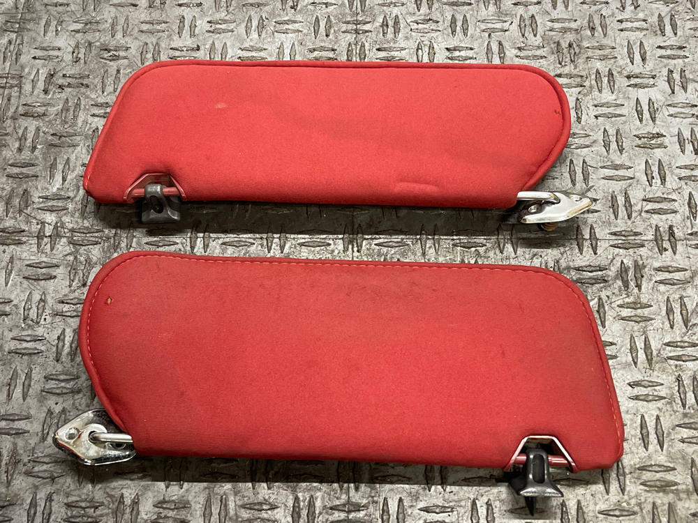 1987-93 Ford Mustang Red Sunvisors Coupe 304