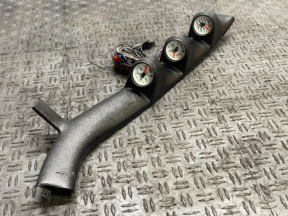 1979-93 Ford Mustang A-Pillar Triple Gauge Pod w/ Phantom Autometer Gauges 304