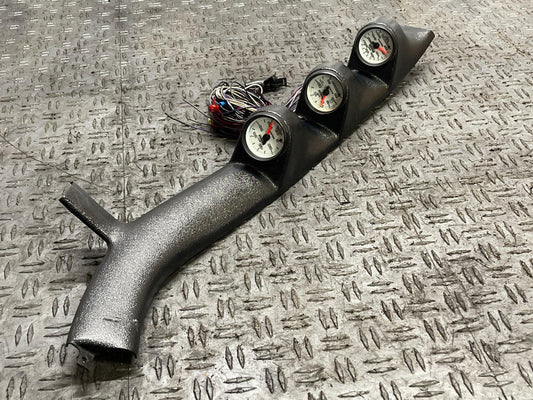 1979-93 Ford Mustang A-Pillar Triple Gauge Pod w/ Phantom Autometer Gauges 304
