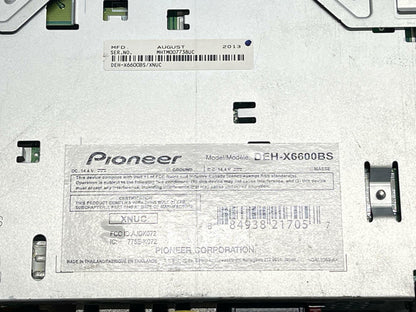 Pioneer DEH-X6600BS Single Din Radio 304