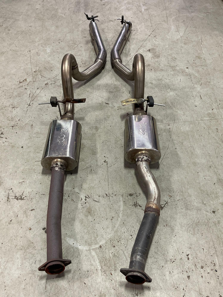 1979-93 Ford Mustang 2.5" Cat Back w/ Kooks Mufflers- FOR SRA 304