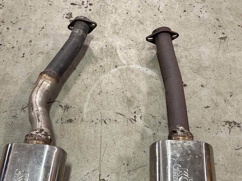 1979-93 Ford Mustang 2.5" Cat Back w/ Kooks Mufflers- FOR SRA 304