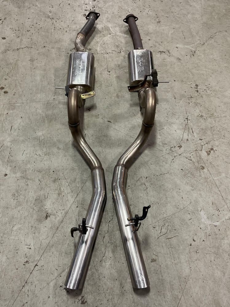 1979-93 Ford Mustang 2.5" Cat Back w/ Kooks Mufflers- FOR SRA 304
