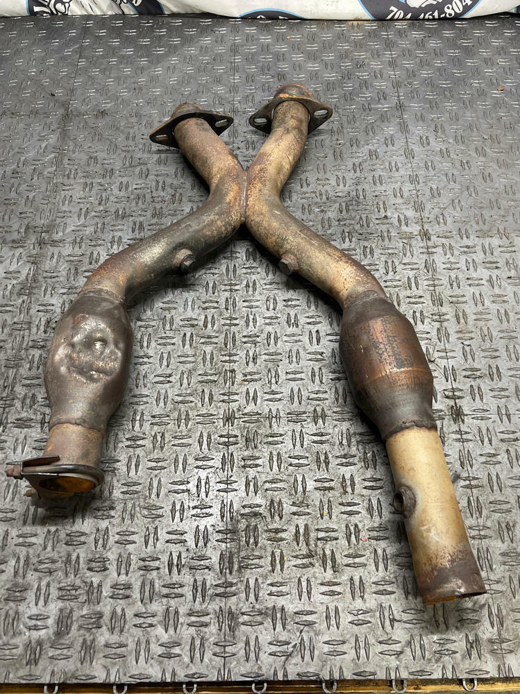 2003-04 Ford Mustang SVT Cobra Custom X-Pipe Catted Missing Pieces- DENTED 304
