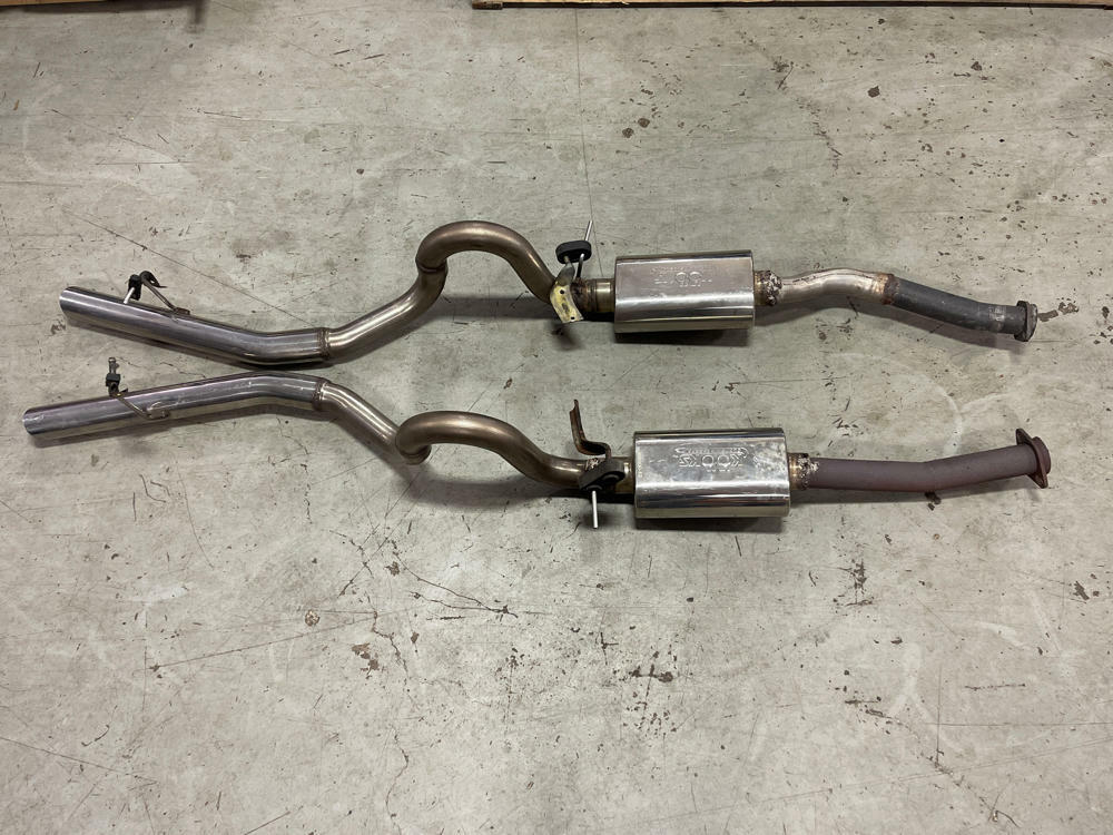 1979-93 Ford Mustang 2.5" Cat Back w/ Kooks Mufflers- FOR SRA 304