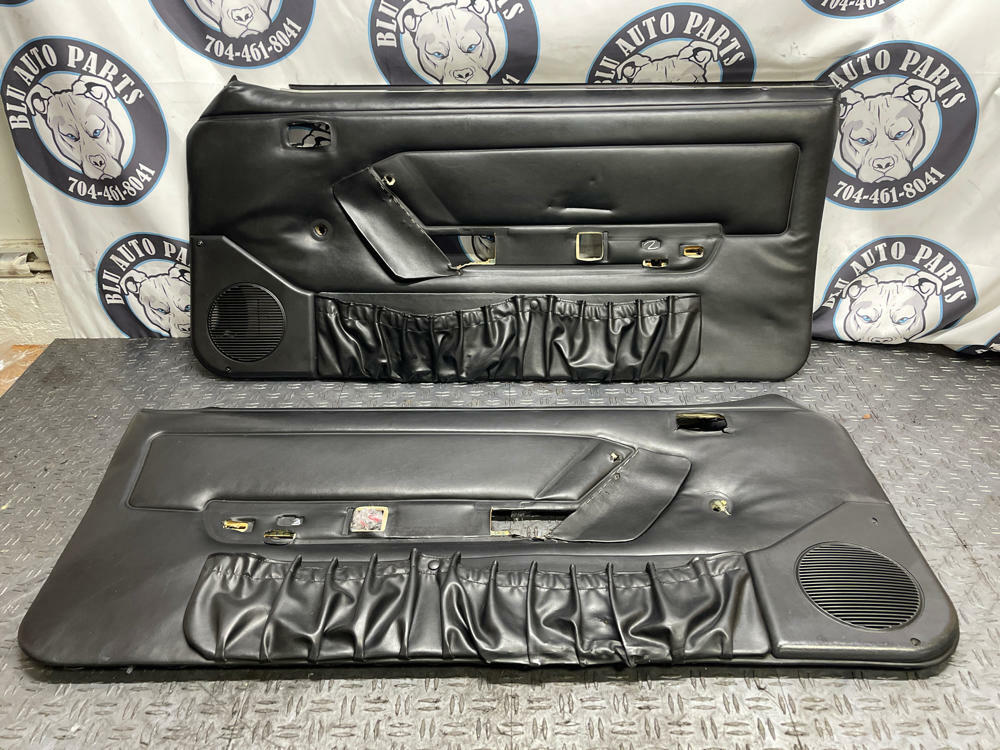 1987-93 Ford Mustang OEM Black Door Panels 304