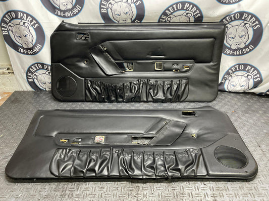 1987-93 Ford Mustang OEM Black Door Panels 304