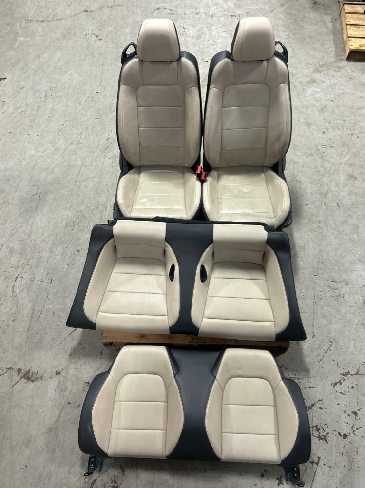 2015-23 Ford Mustang Convertible Leather Seats Front & Rear 312