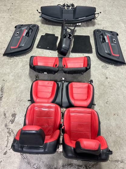 2018-23 Ford Mustang Show Stopper Red Interior Swap 310