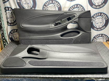 1999-04 Ford Mustang Dark Charcoal Door Panels LH RH Mint 38k Miles 302