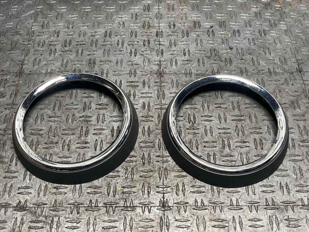 2011-14 Ford Mustang Premium Door Panel Speaker Chrome Ring Trim 294