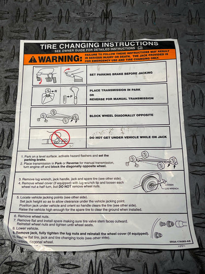 2011-14 Ford Mustang Spare Tire Kit 294