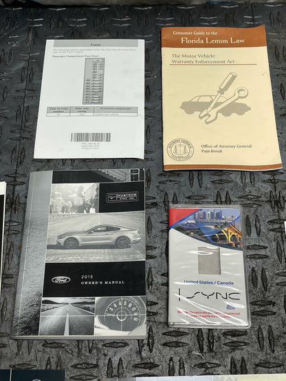 2015 Ford Mustang GT Owners Manual/Press Kit- COMPLETE 313