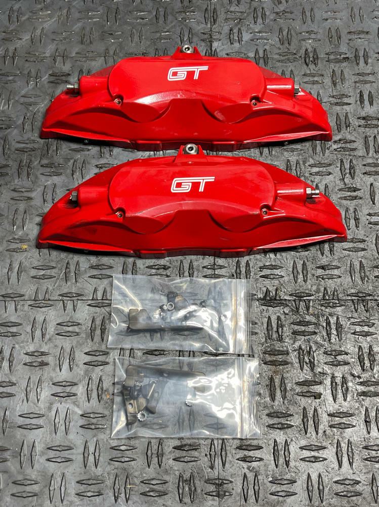 2015-17 Ford Mustang GT Front Brake Caliper Red Faux Covers 317
