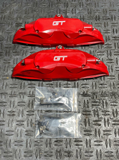 2015-17 Ford Mustang GT Front Brake Caliper Red Faux Covers 317