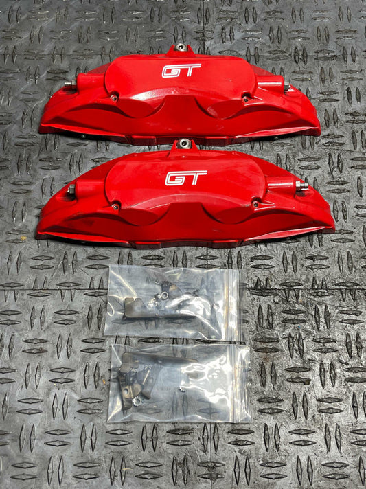 2015-17 Ford Mustang GT Front Brake Caliper Red Faux Covers 317