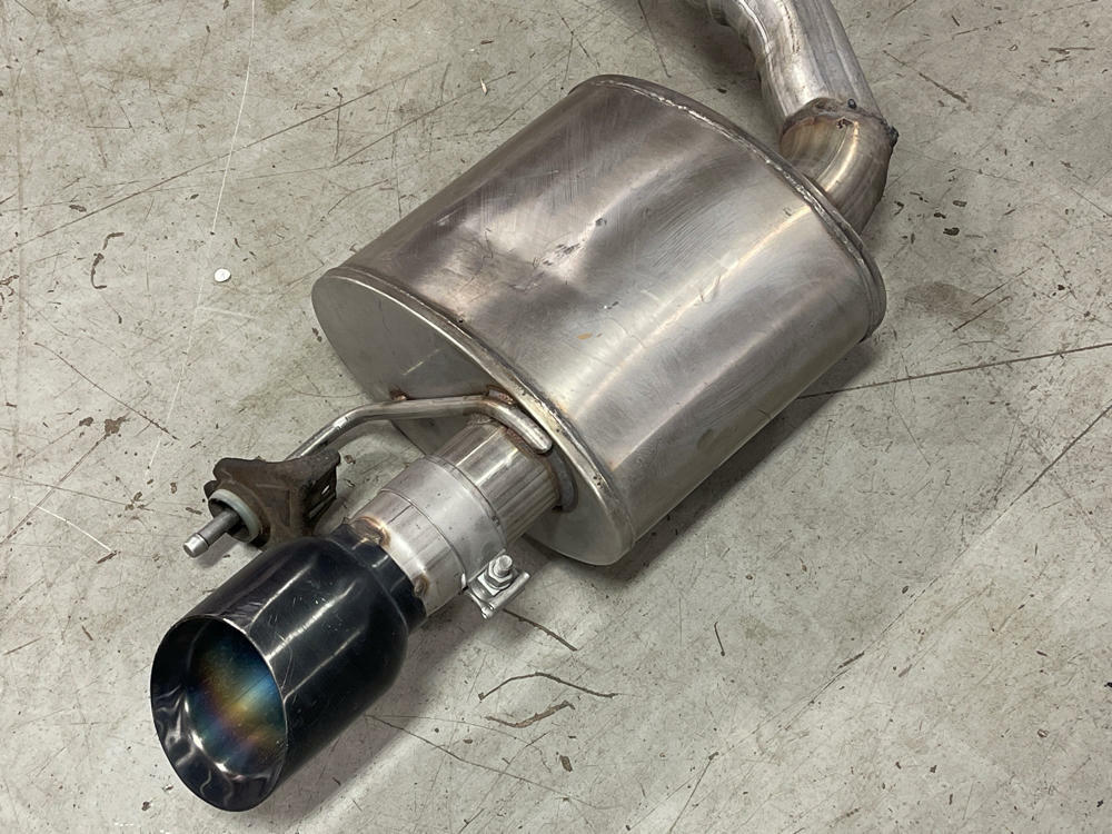 2015-17 Ford Mustang GT Corsa Axle Back Mufflers Pair- Black Tips, Dual Exit 317