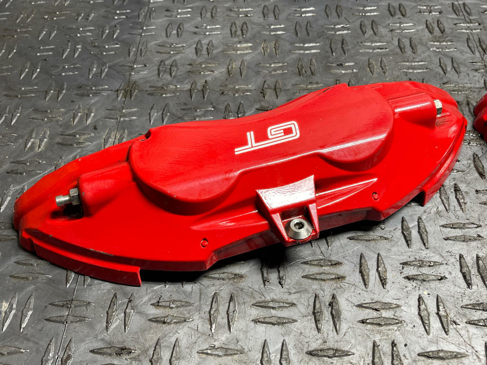 2015-17 Ford Mustang GT Front Brake Caliper Red Faux Covers 317