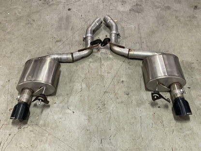2015-17 Ford Mustang GT Corsa Axle Back Mufflers Pair- Black Tips, Dual Exit 317