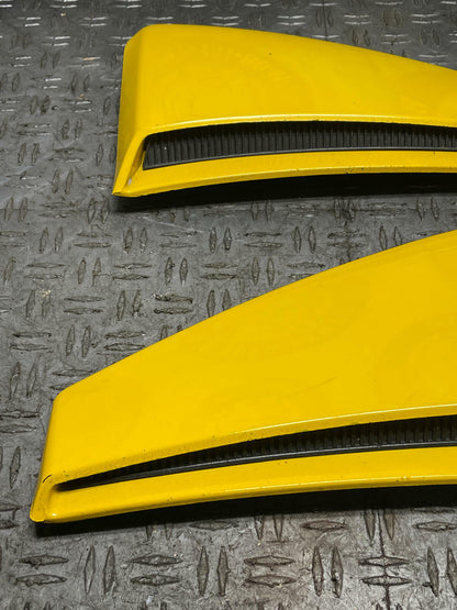 2003-04 Ford Mustang SVT Cobra Screaming Yellow Side Scoop Pair 314