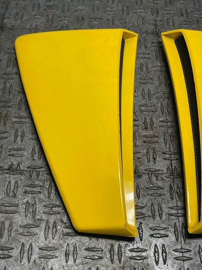 2003-04 Ford Mustang SVT Cobra Screaming Yellow Side Scoop Pair 314