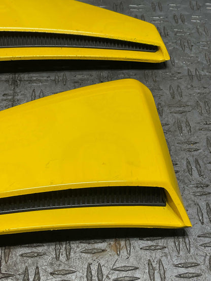 2003-04 Ford Mustang SVT Cobra Screaming Yellow Side Scoop Pair 314