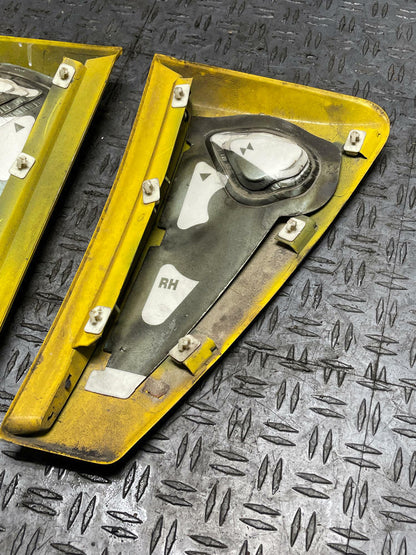2003-04 Ford Mustang SVT Cobra Screaming Yellow Side Scoop Pair 314