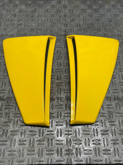 2003-04 Ford Mustang SVT Cobra Screaming Yellow Side Scoop Pair 314