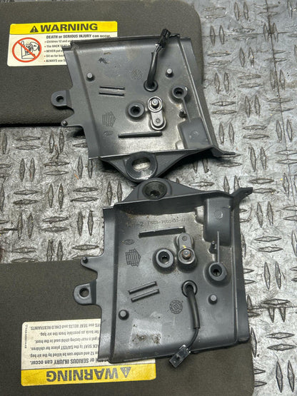 2003-04 Ford Mustang SVT Cobra Convertible Sunvisors Pair- Dark Charcoal 314