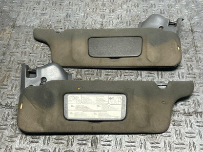 2003-04 Ford Mustang SVT Cobra Convertible Sunvisors Pair- Dark Charcoal 314