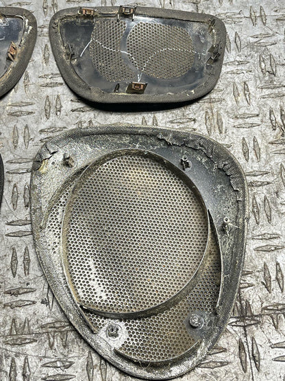 2003-04 Ford Mustang SVT Cobra Rear Qrtr Speaker Grilles Pair- Dark Charcoal 314