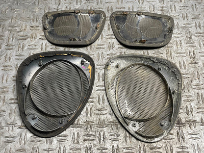 2003-04 Ford Mustang SVT Cobra Rear Qrtr Speaker Grilles Pair- Dark Charcoal 314