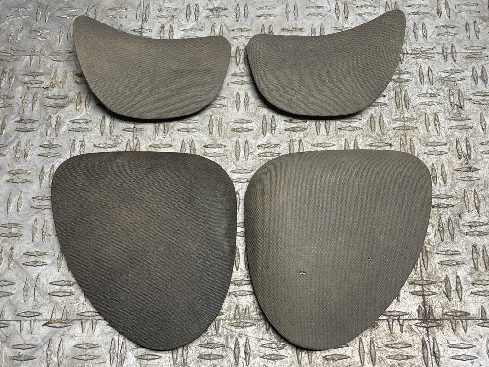 2003-04 Ford Mustang SVT Cobra Rear Qrtr Speaker Grilles Pair- Dark Charcoal 314