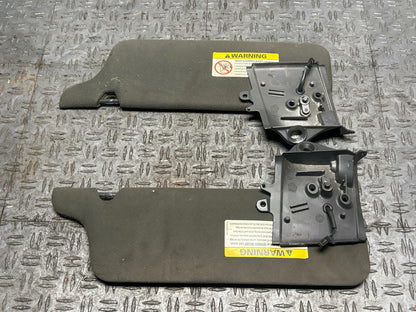 2003-04 Ford Mustang SVT Cobra Convertible Sunvisors Pair- Dark Charcoal 314