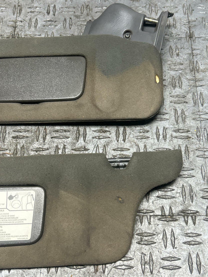 2003-04 Ford Mustang SVT Cobra Convertible Sunvisors Pair- Dark Charcoal 314