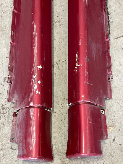 2003-04 Ford Mustang SVT Cobra Side Skirt Pair- Red Fire BA