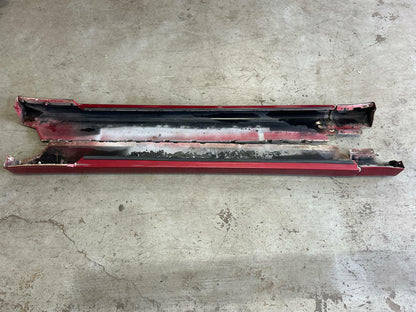 2003-04 Ford Mustang SVT Cobra Side Skirt Pair- Red Fire BA
