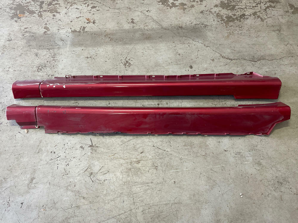 2003-04 Ford Mustang SVT Cobra Side Skirt Pair- Red Fire BA