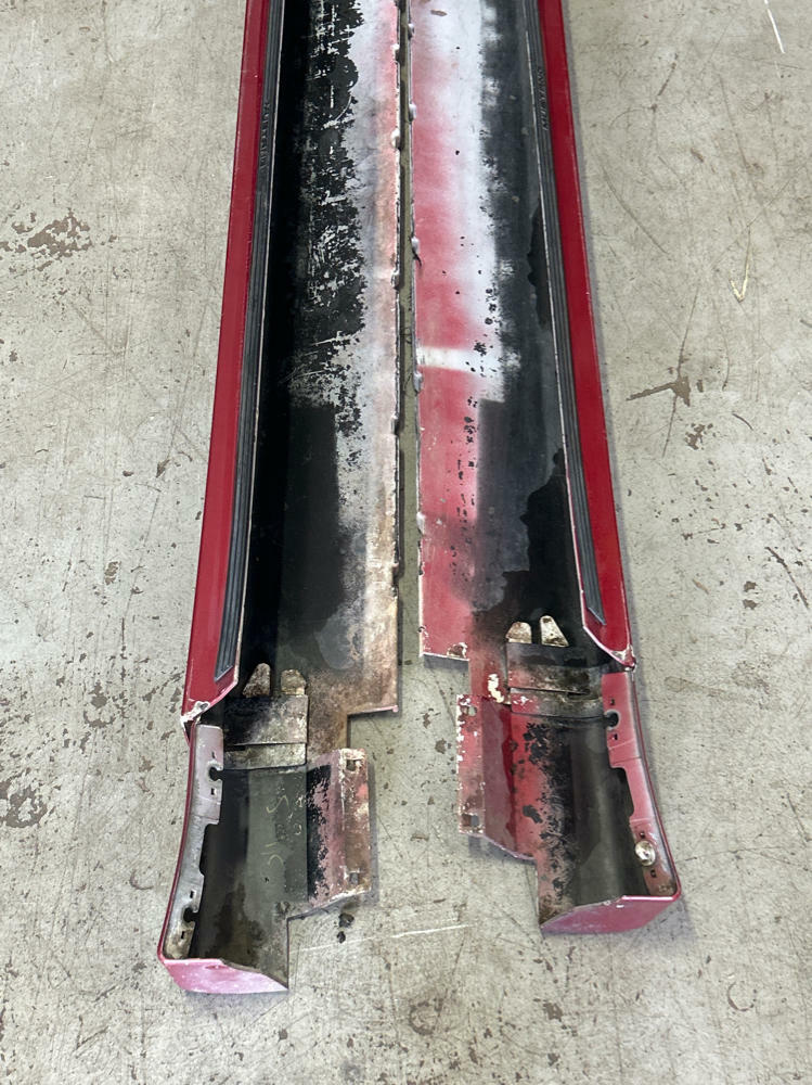 2003-04 Ford Mustang SVT Cobra Side Skirt Pair- Red Fire BA