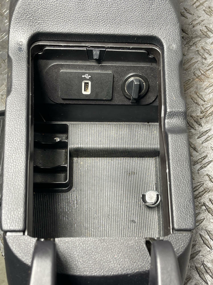 2018-23 Ford Mustang GT Premium Leather Center Console- Red Stitching 310