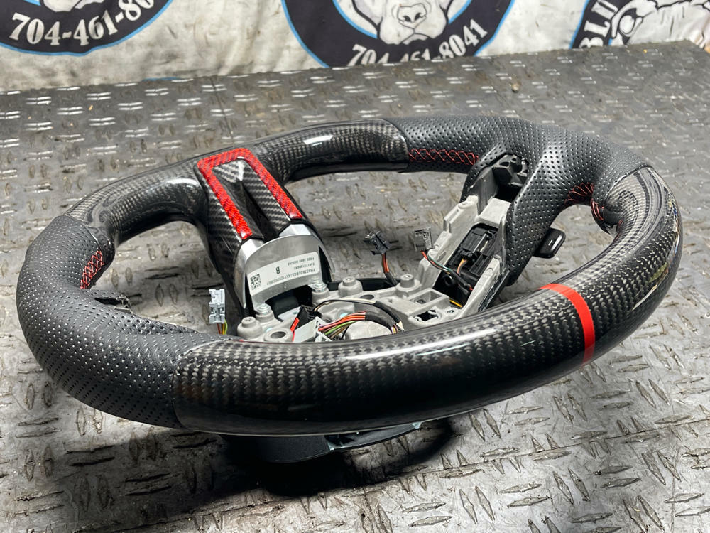 2015-23 Ford Mustang Aftermarket Carbon Fiber Steering Wheel