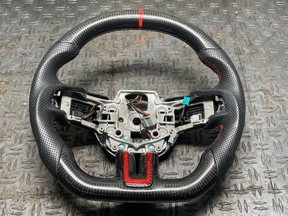2015-23 Ford Mustang Aftermarket Carbon Fiber Steering Wheel