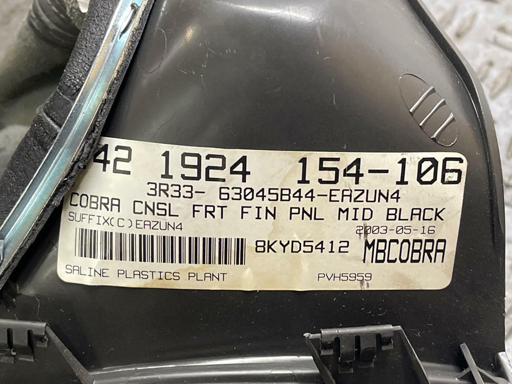 2003-04 Ford Mustang SVT Cobra Shifter Bezel & Leather Boot OEM 318