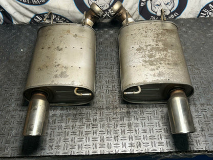 2013-14 Ford Mustang GT OEM Mufflers RH LH 32k Miles