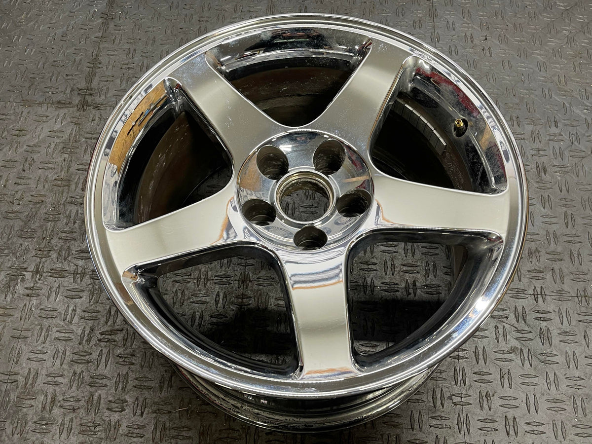 2003-04 Ford Mustang SVT Cobra OEM 17x 9 Chrome Wheel 39k Miles 318