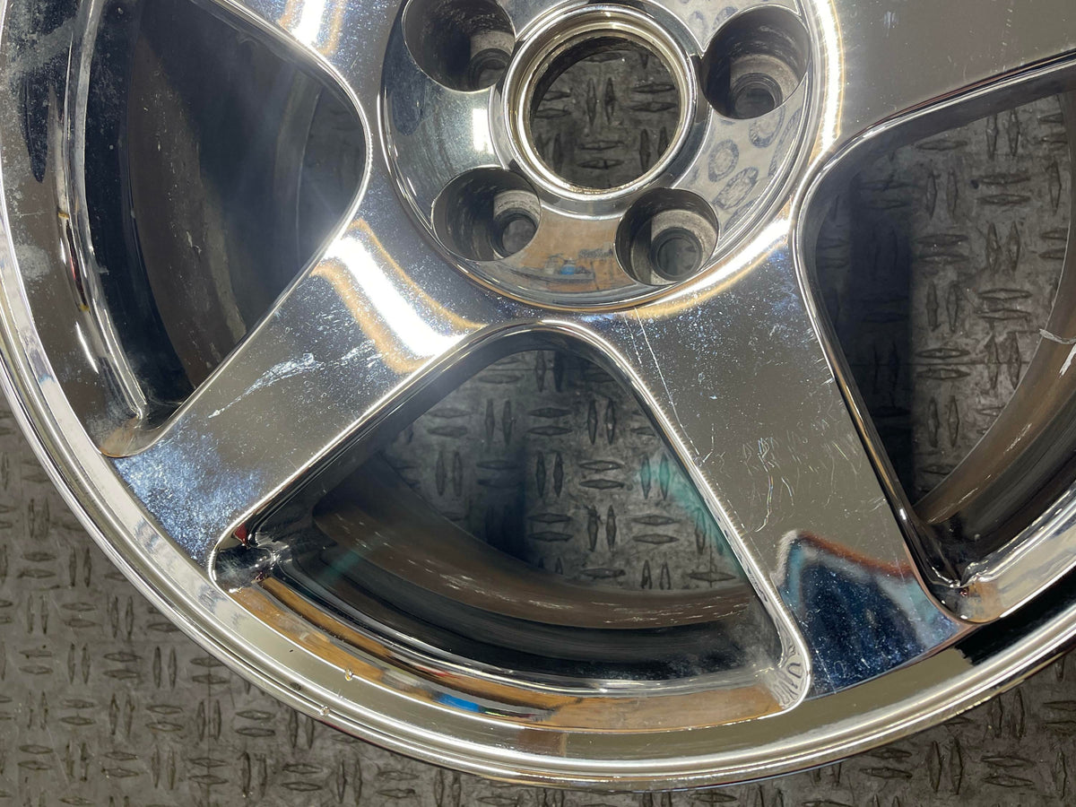 2003-04 Ford Mustang SVT Cobra OEM 17x 9 Chrome Wheel 39k Miles 318