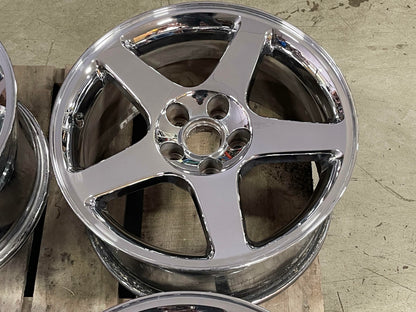 2003-04 Ford Mustang SVT Cobra OEM Chrome Wheel Set 315
