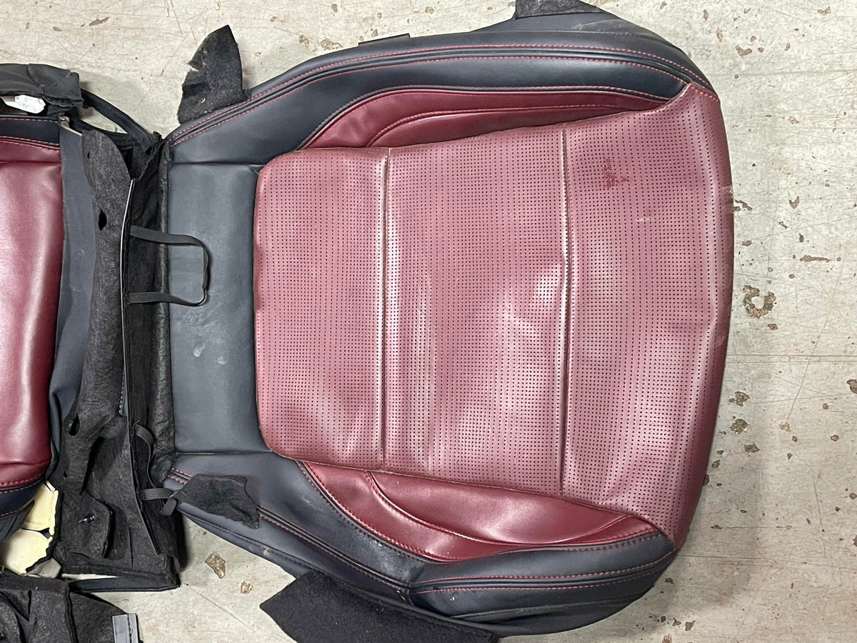 2024-26 Ford Mustang S650 Premium Dark Red Seat Skins Leather 17K Miles 303